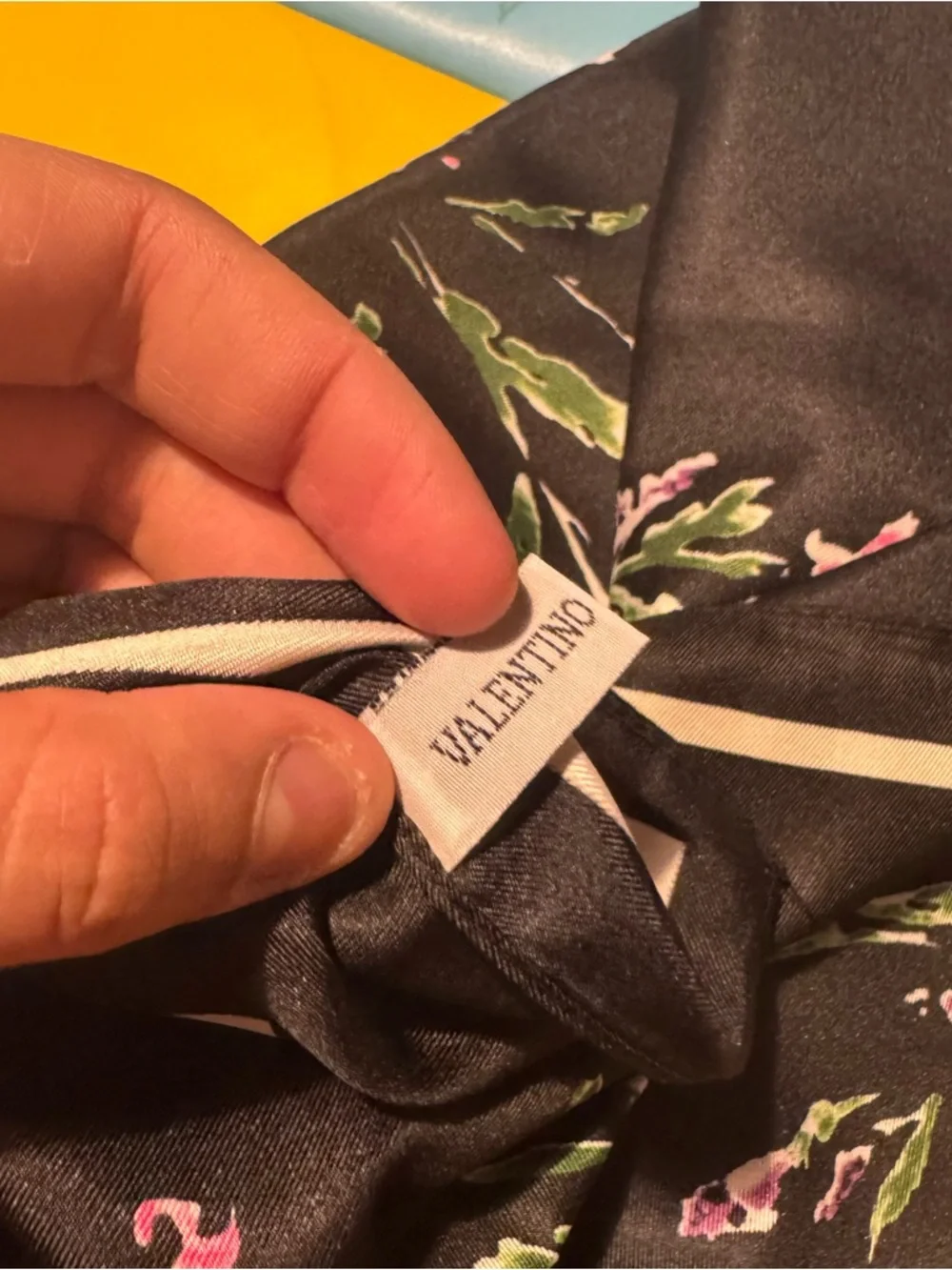 Valentino floral spring silky scarf 35x35 inches‼️LAST ONE LEFT